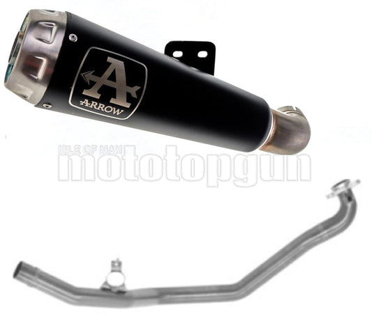 SCARICO RACE + DBKILLER ARROW PRO-RACE IN ALLUMINIO NERO CON FONDELLO IN CARBY COMPATIBILE CON HONDA FORZA 750 21/23