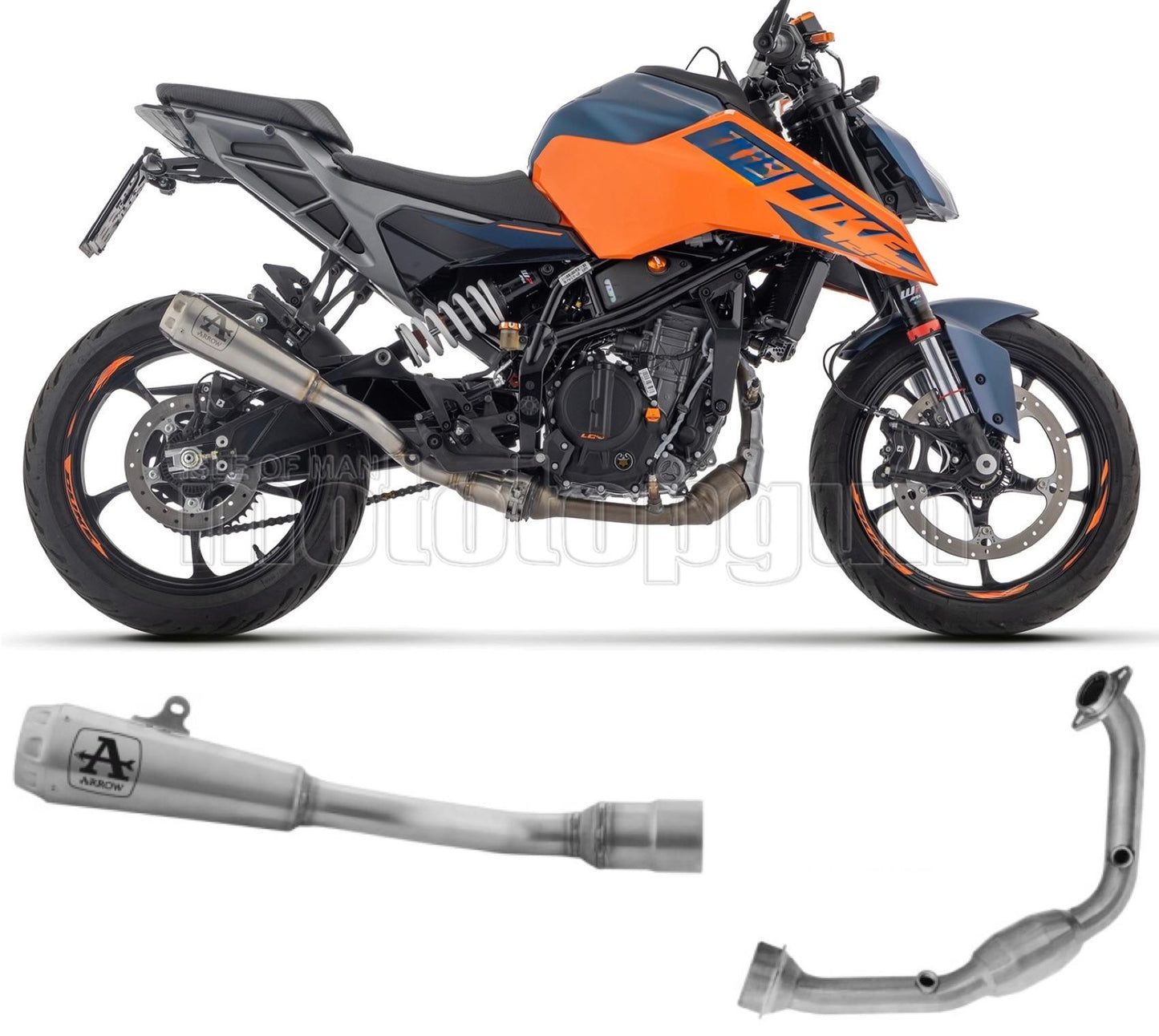 SCARICO OMOLOGATO ARROW PRO-RACE IN NICHROM COMPATIBILE CON KTM DUKE 125 2024
