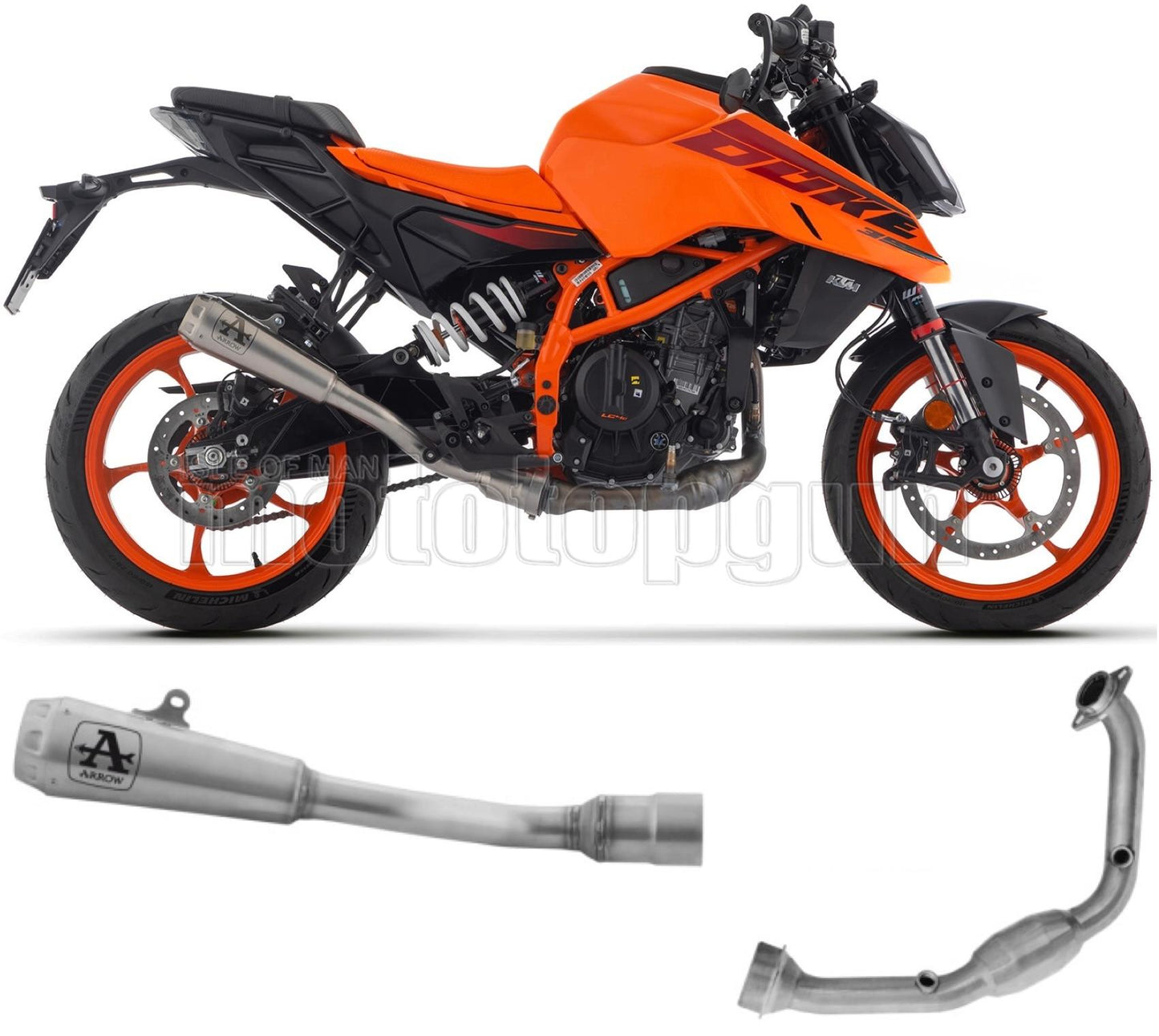 SCARICO OMOLOGATO ARROW PRO-RACE IN NICHROM COMPATIBILE CON KTM DUKE 390 2024