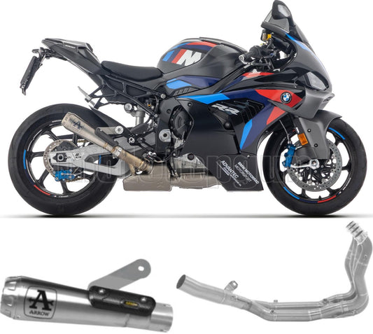 ARROW SCARICO COMPLETO OMOLOGATO OPEN PRO-RACE NICHROM E COLLETTORE IN TITANIO FONDELLO ALLUMINIO COMPATIBILE CON BMW M1000 M-1000 RR 25/26