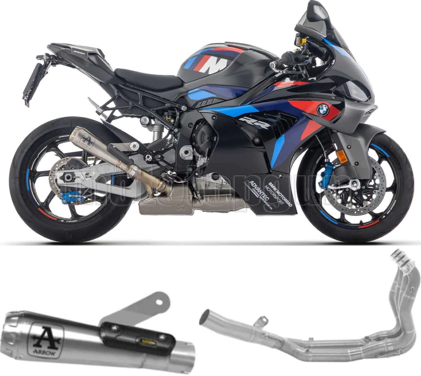 ARROW SCARICO COMPLETO OMOLOGATO OPEN PRO-RACE NICHROM FONDELLO ALLUMINIO COMPATIBILE CON BMW M1000 M-1000 RR 25/26