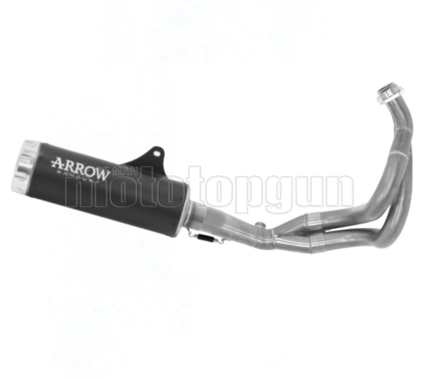 SCARICO RACE ARROW REBEL IN ALLUMINIO NERO CON FONDELLO IN ALLUMINIO COMPATIBILE CON KAWASAKI Z650 Z-650 RS 21/23
