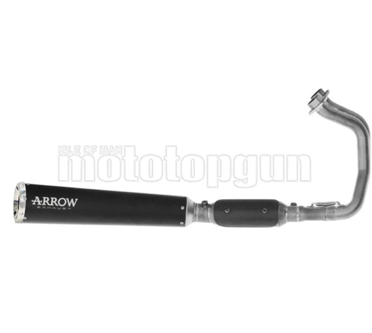 ARROW SCARICO COMPLETO OMOLOGATO OPEN REBEL INOX NERO FONDELLO ALLUMINIO COMPATIBILE CON KAWASAKI VULCAN 650 S E5+ 2025