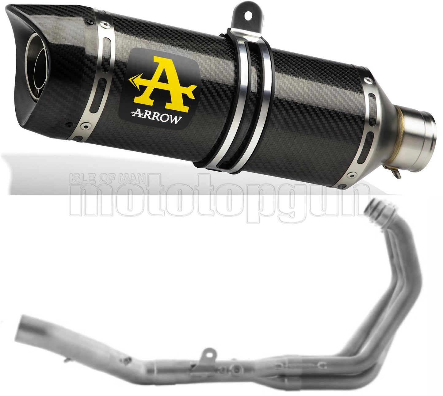 SCARICO OMOLOGATO OPEN ARROW THUNDER IN CARBONIO CON FONDELLO IN CARBY COMPATIBILE CON YAMAHA MT09 MT-09 21/23