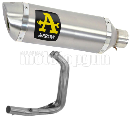 SCARICO OMOLOGATO OPEN ARROW THUNDER IN ALLUMINIO CON FONDELLO IN INOX COMPATIBILE CON YAMAHA MT07 MT-07 21/23