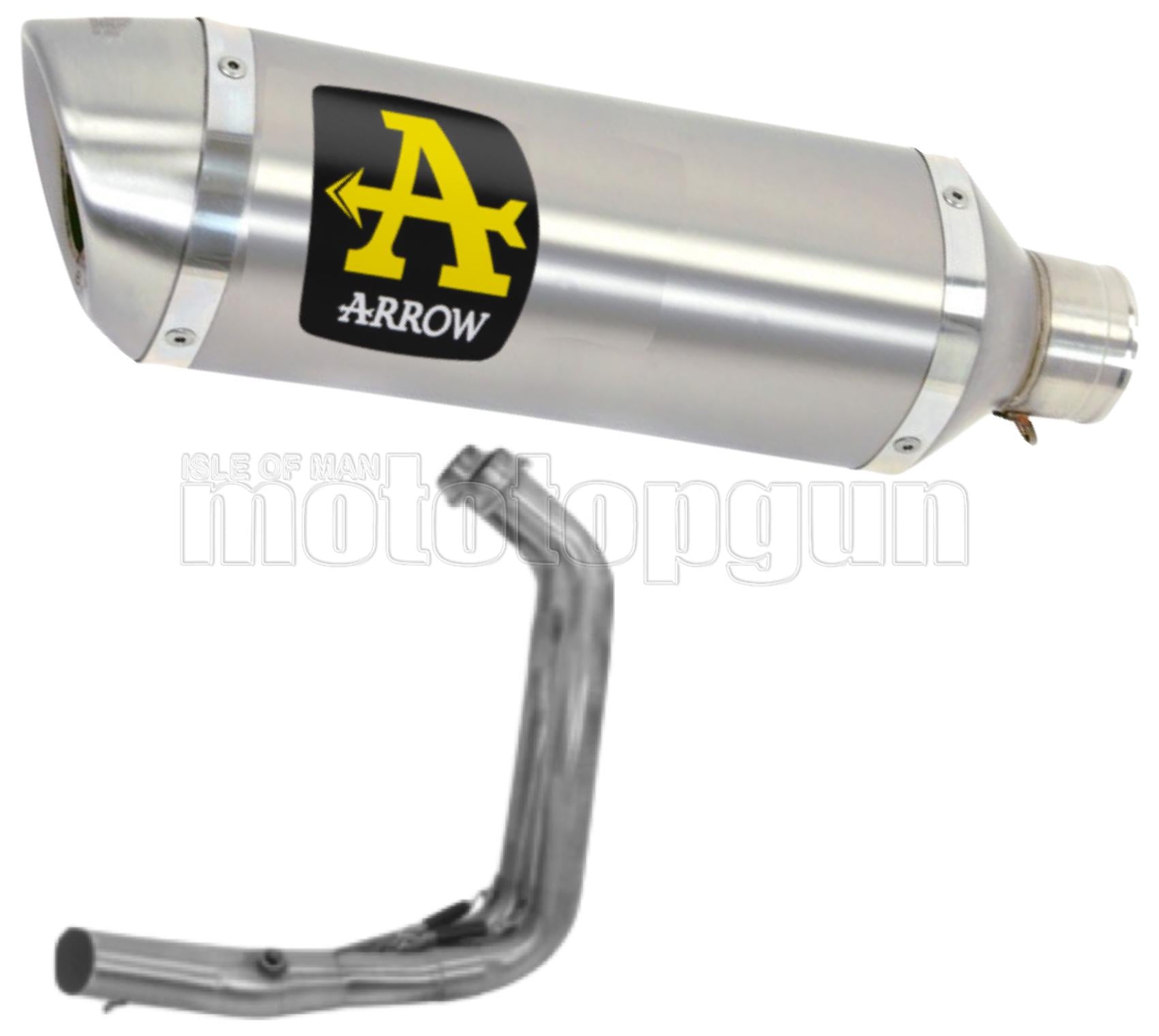 SCARICO OMOLOGATO OPEN ARROW THUNDER IN ALLUMINIO CON FONDELLO IN INOX COMPATIBILE CON YAMAHA MT07 MT-07 21/23