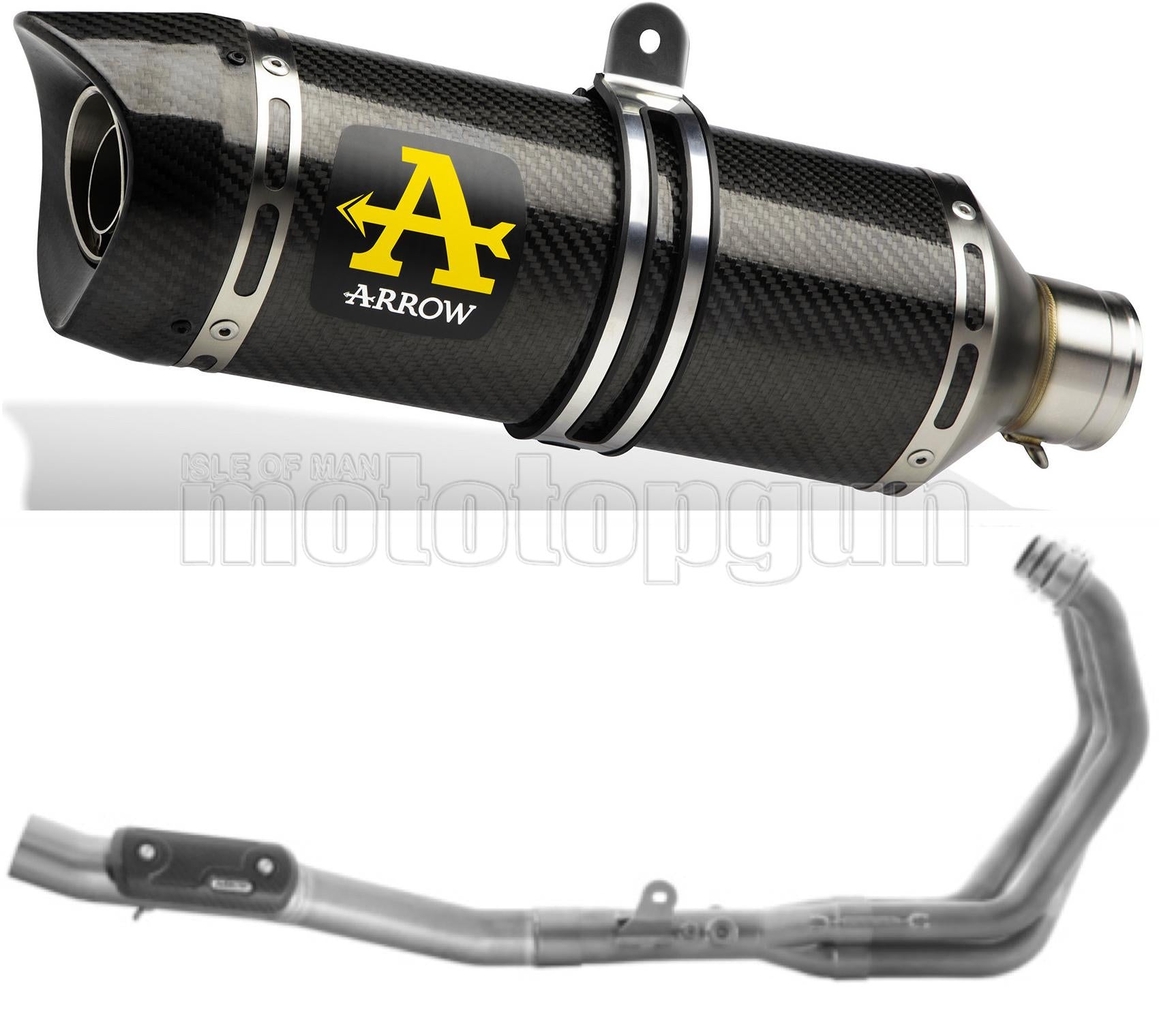 SCARICO OMOLOGATO OPEN ARROW THUNDER IN CARBONIO CON FONDELLO IN CARBY COMPATIBILE CON YAMAHA TRACER 9 GT 21/23