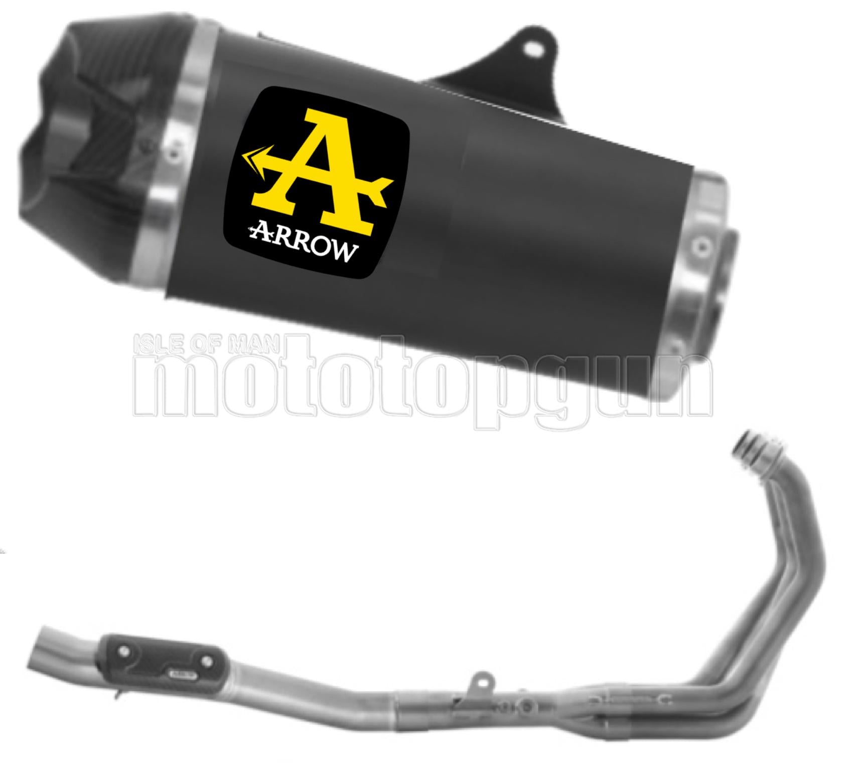SCARICO OMOLOGATO OPEN ARROW WORKS IN NICHROM NERO CON FONDELLO IN CARBY COMPATIBILE CON YAMAHA TRACER 9 GT 21/23