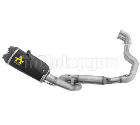 ARROW SCARICO COMPLETO OMOLOGATO OPEN WORKS ALLUMINIO NERO FONDELLO CARBY COMPATIBILE CON SUZUKI GSX-8S E5 23/24