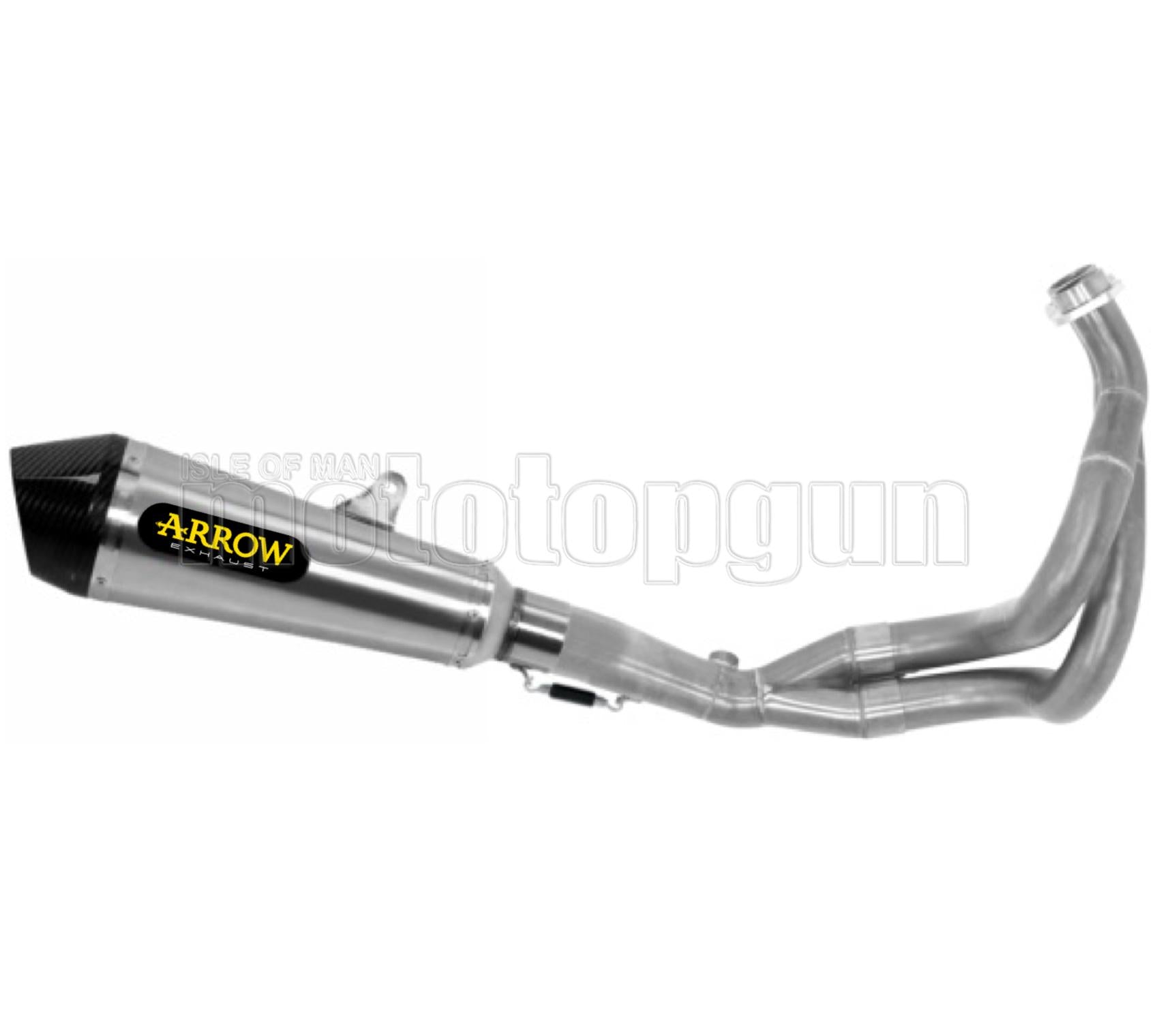 SCARICO OMOLOGATO OPEN ARROW X-KONE IN NICHROM CON FONDELLO IN CARBY COMPATIBILE CON KAWASAKI NINJA 650 21/23