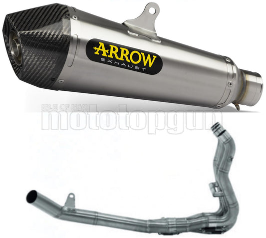 SCARICO OMOLOGATO OPEN ARROW X-KONE IN NICHROM CON FONDELLO IN CARBY COMPATIBILE CON SUZUKI GSX-S 950 21/23