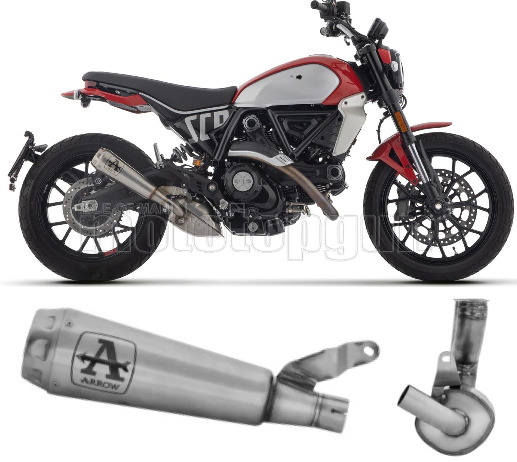 SCARICO OMOLOGATO ARROW PRO-RACE IN INOX COMPATIBILE CON DUCATI SCRAMBLER 800 23/24
