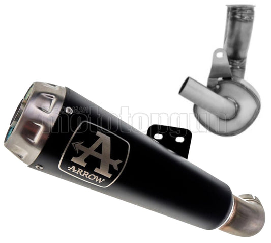 SCARICO OMOLOGATO ARROW PRO-RACE IN INOX NERO COMPATIBILE CON DUCATI SCRAMBLER 800 23/24