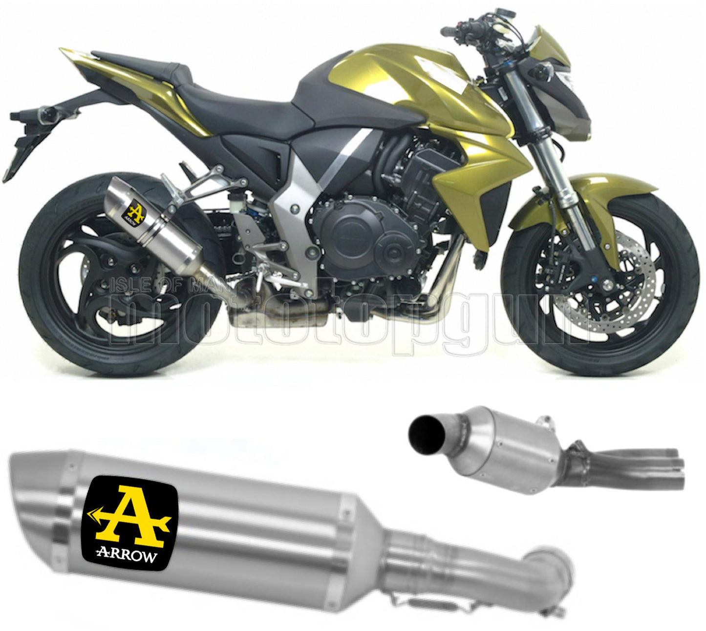 SCARICO COMPLETO OMOLOGATO OPEN ARROW THUNDER IN ALLUMINIO CON FONDELLO IN INOX COMPATIBILE CON HONDA CB 1000 R 08/17