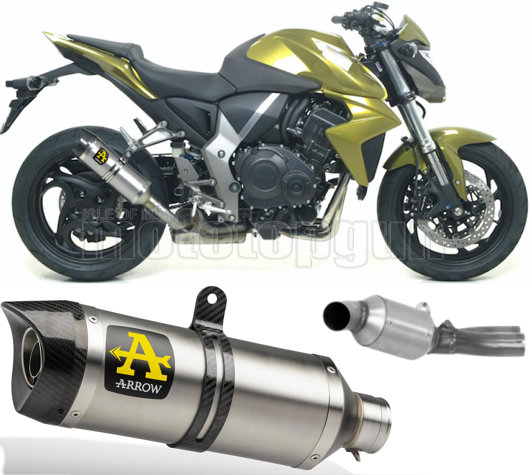 SCARICO COMPLETO OMOLOGATO OPEN ARROW THUNDER IN TITANIO CON FONDELLO IN CARBY COMPATIBILE CON HONDA CB 1000 R 08/17
