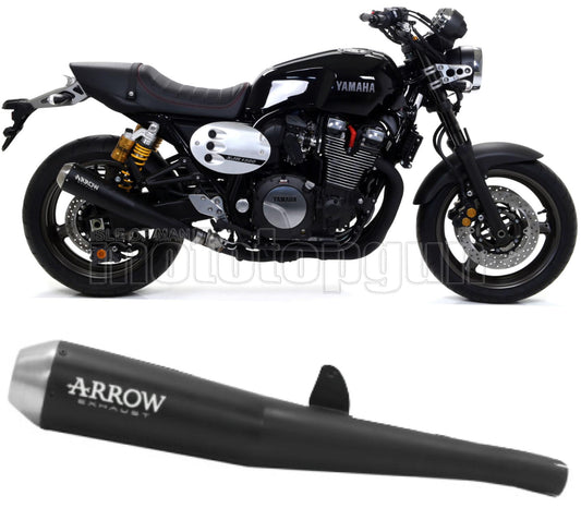 SCARICO OMOLOGATO CATALIZZATO ARROW PRO-RACING IN NICHROM NERO CON FONDELLO IN INOX COMPATIBILE CON YAMAHA XJR 1300 07/17