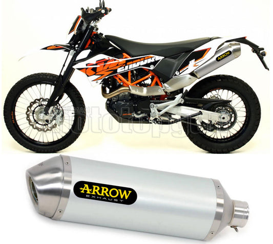 SCARICO OMOLOGATO ARROW RACE-TECH IN TITANIO CON FONDELLO IN INOX COMPATIBILE CON KTM 690 ENDURO R 19/23