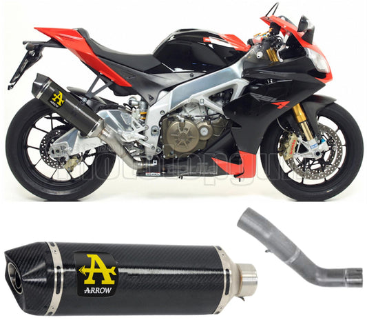 SCARICO COMPLETO OMOLOGATO OPEN ARROW RACE-TECH IN CARBONIO CON FONDELLO IN CARBY COMPATIBILE CON APRILIA RSV4 RSV-4 FACTORY 09/15