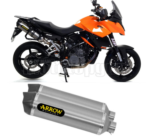 SCARICO COMPLETO OMOLOGATO OPEN ARROW RACE-TECH IN ALLUMINIO CON FONDELLO IN CARBY COMPATIBILE CON KTM 990 SMT 09/13