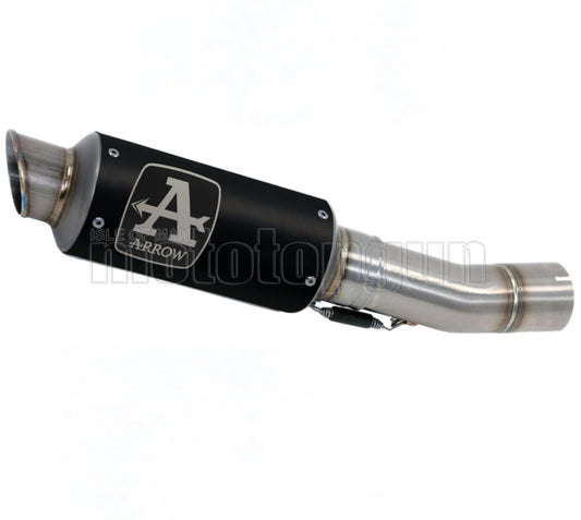SCARICO COMPLETO OMOLOGATO CATALIZZATO ARROW GP2 GP-2 IN NICHROM NERO CON FONDELLO IN INOX COMPATIBILE CON HONDA CB 300 R 18/20
