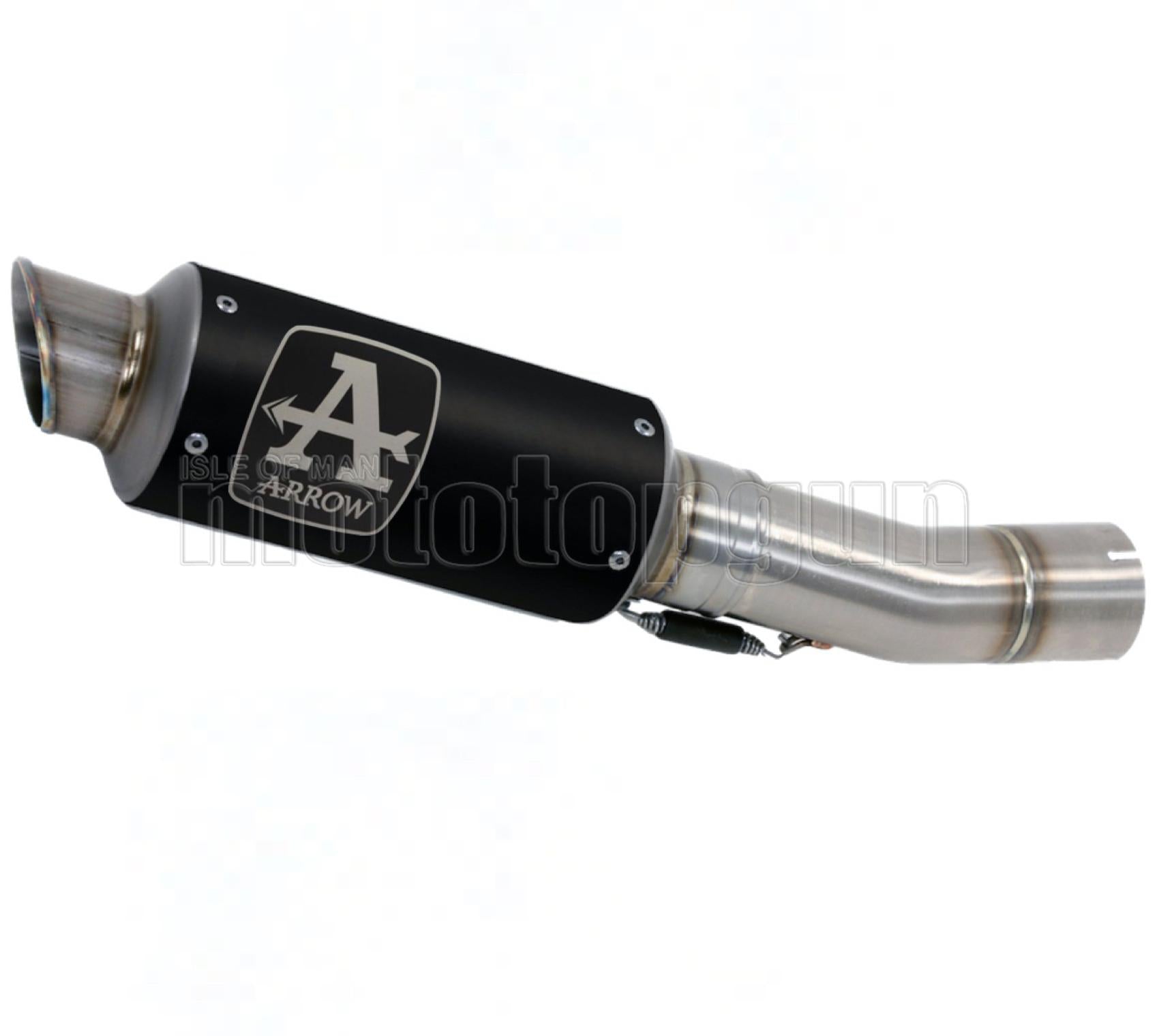 SCARICO COMPLETO OMOLOGATO CATALIZZATO ARROW GP2 GP-2 IN NICHROM NERO CON FONDELLO IN INOX COMPATIBILE CON HONDA CB 300 R 18/20