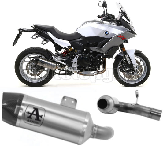 SCARICO OMOLOGATO OPEN ARROW INDY-RACE IN TITANIO CON FONDELLO IN CARBY COMPATIBILE CON BMW F900 F-900 XR 20/23
