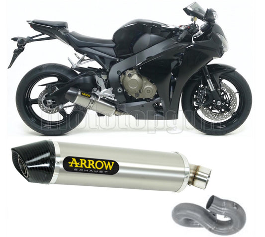 SCARICO COMPLETO OMOLOGATO OPEN ARROW INDY-RACE IN TITANIO CON FONDELLO IN CARBY COMPATIBILE CON HONDA CBR 1000 RR 08/13