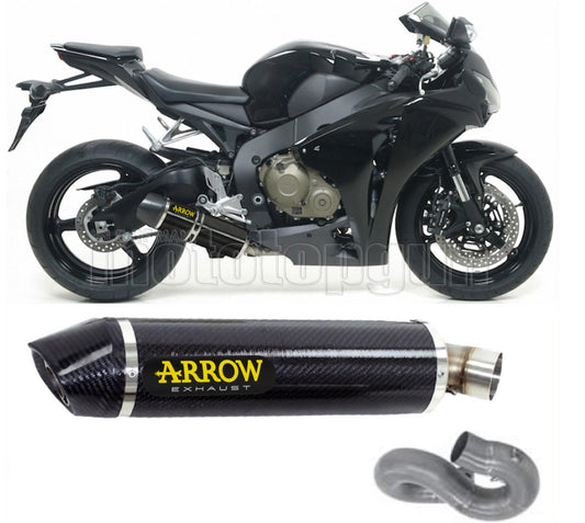 SCARICO COMPLETO OMOLOGATO OPEN ARROW INDY-RACE IN CARBONIO CON FONDELLO IN CARBY COMPATIBILE CON HONDA CBR 1000 RR 08/13