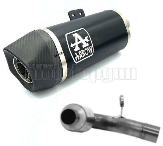 SCARICO OMOLOGATO OPEN ARROW INDY-RACE IN ALLUMINIO NERO CON FONDELLO IN CARBY COMPATIBILE CON BMW F900 F-900 XR 20/23