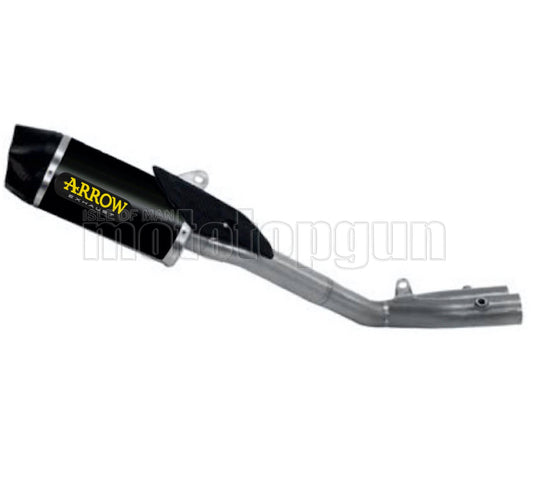 SCARICO OMOLOGATO CATALIZZATO ARROW INDY-RACE IN ALLUMINIO NERO CON FONDELLO IN CARBY COMPATIBILE CON YAMAHA YZF 1000 R1 17/23