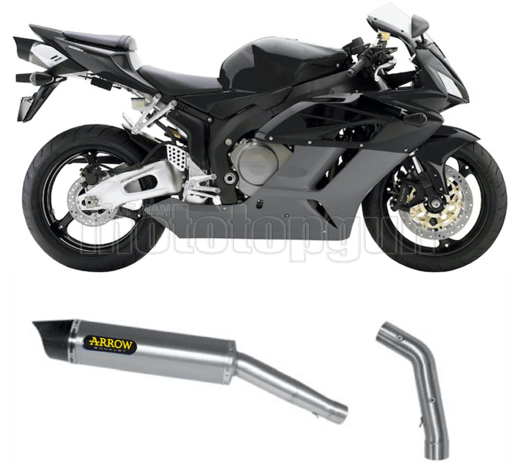 SCARICO COMPLETO OMOLOGATO OPEN ALTO ARROW MAXI RACE-TECH IN TITANIO CON FONDELLO IN CARBY COMPATIBILE CON HONDA CBR 1000 RR 04/07
