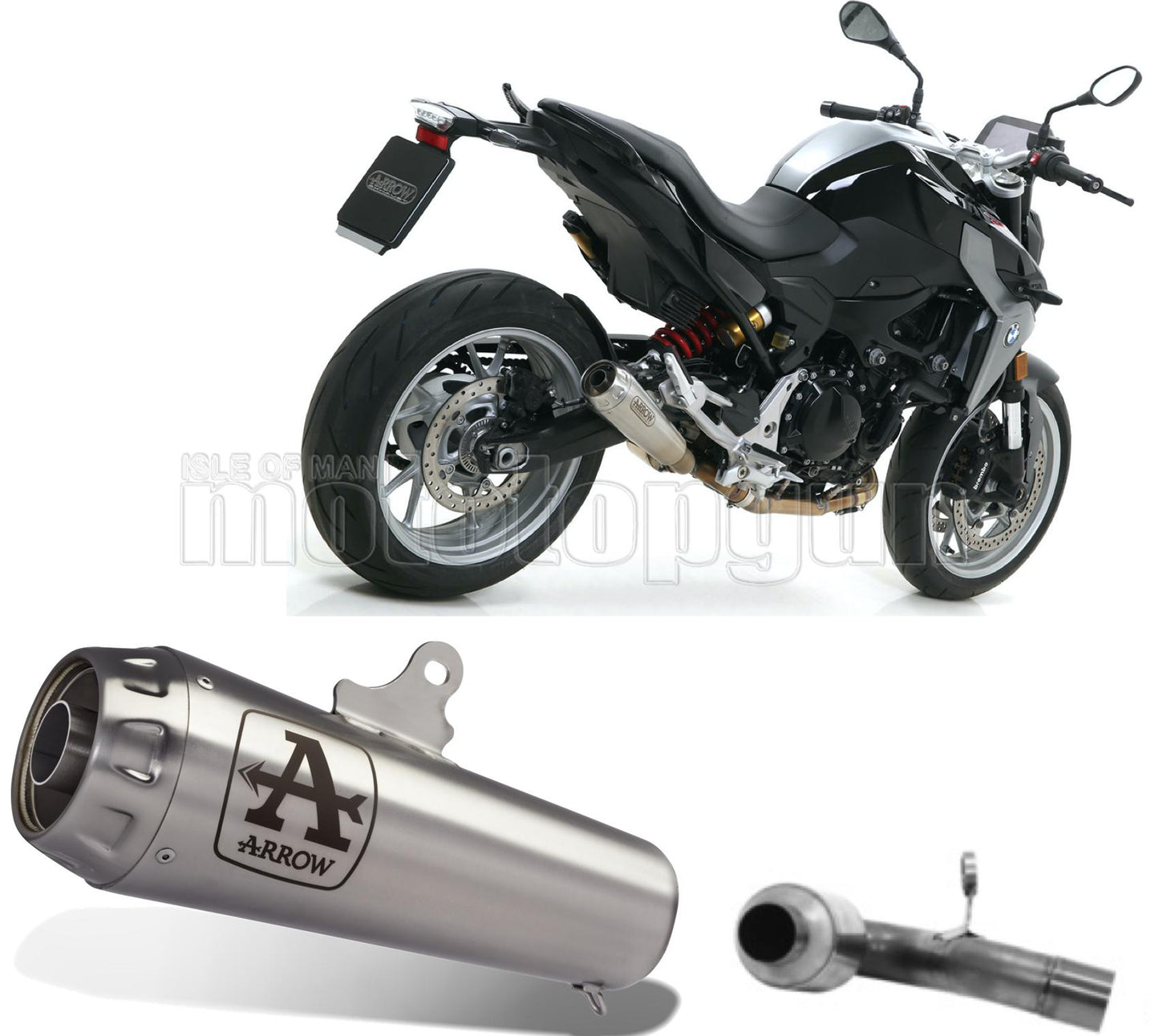 SCARICO OMOLOGATO OPEN ARROW PRO-RACE IN TITANIO CON FONDELLO IN TITANIO COMPATIBILE CON BMW F900 F-900 XR 20/23