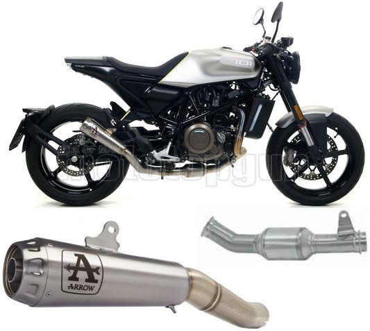 SCARICO OMOLOGATO ARROW PRO-RACE IN TITANIO CON FONDELLO IN TITANIO COMPATIBILE CON HUSQVARNA VITPILEN 701 18/19