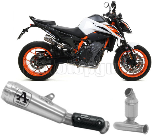 SCARICO OMOLOGATO ARROW PRO-RACE IN TITANIO CON FONDELLO IN TITANIO COMPATIBILE CON KTM 890 DUKE R 20/23