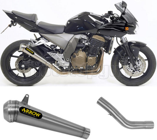 SCARICO COMPLETO OMOLOGATO CATALIZZATO ARROW PRO-RACE IN NICHROM CON FONDELLO IN INOX COMPATIBILE CON KAWASAKI Z750 Z-750 S 05/06