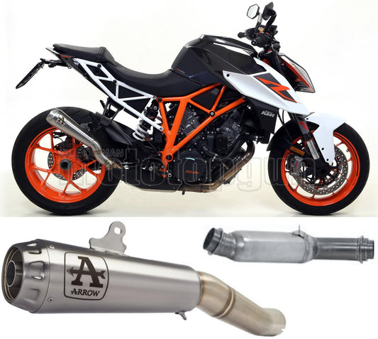 SCARICO COMPLETO RACE ARROW PRO-RACE IN NICHROM CON FONDELLO IN INOX COMPATIBILE CON KTM 1290 SUPERDUKE 17/19