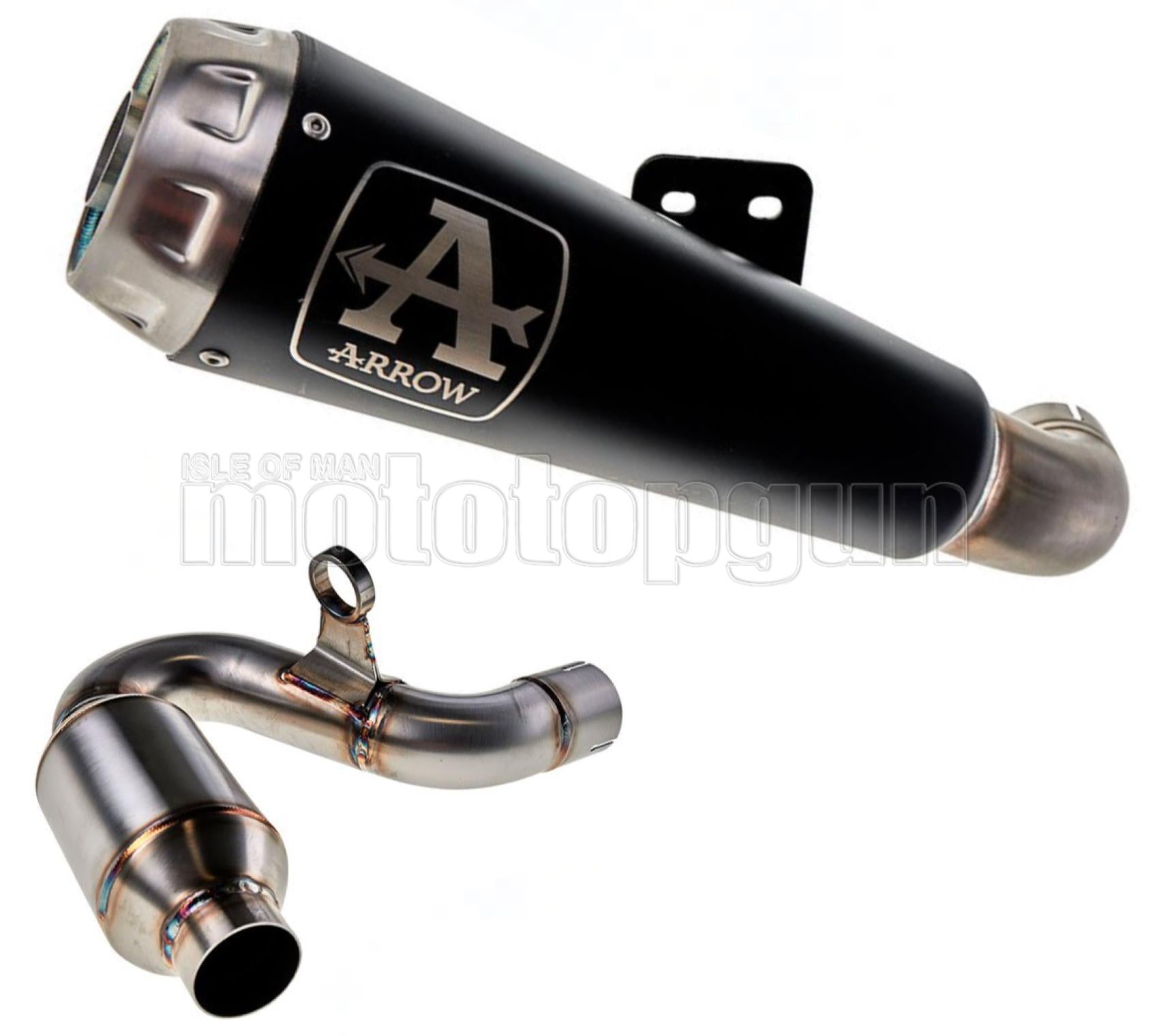 SCARICO OMOLOGATO OPEN ARROW PRO-RACE IN NICHROM NERO CON FONDELLO IN INOX COMPATIBILE CON BMW F900 F-900 R 20/23