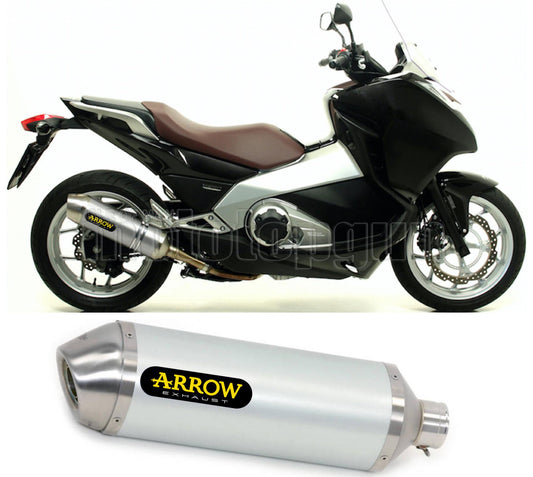 SCARICO COMPLETO OMOLOGATO OPEN ARROW RACE-TECH IN ALLUMINIO CON FONDELLO IN INOX COMPATIBILE CON HONDA INTEGRA 700 12/13