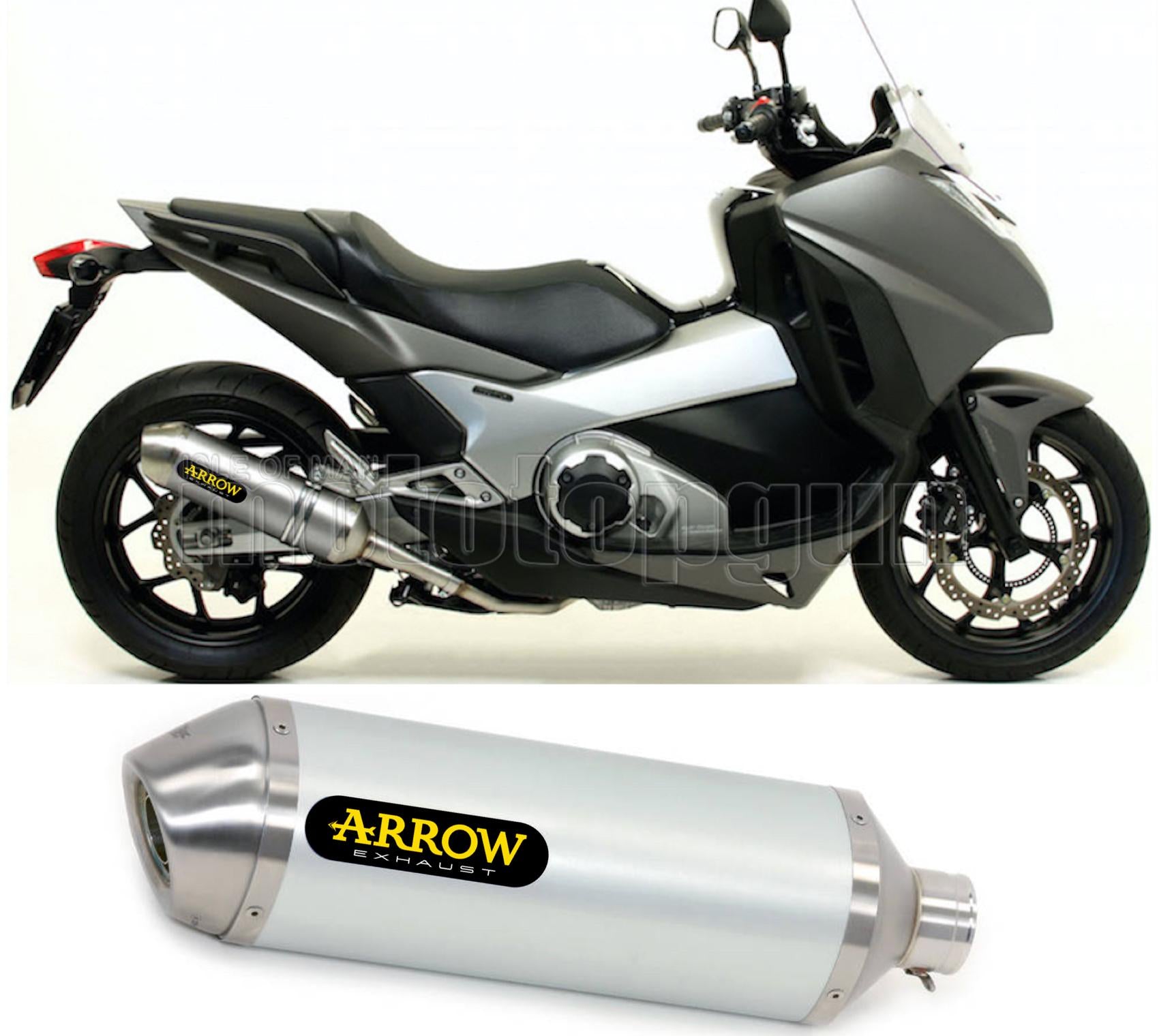 SCARICO COMPLETO OMOLOGATO OPEN ARROW RACE-TECH IN ALLUMINIO CON FONDELLO IN INOX COMPATIBILE CON HONDA INTEGRA 750 DCT 14/20