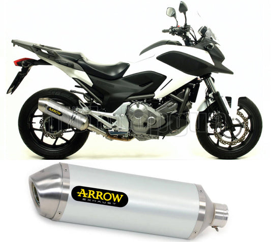SCARICO COMPLETO OMOLOGATO OPEN ARROW RACE-TECH IN ALLUMINIO CON FONDELLO IN INOX COMPATIBILE CON HONDA NC 700 X 12/13