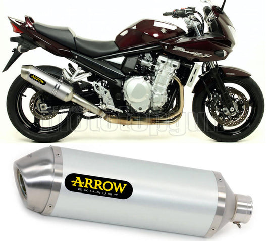 SCARICO OMOLOGATO CATALIZZATO ARROW RACE-TECH IN ALLUMINIO CON FONDELLO IN INOX COMPATIBILE CON SUZUKI GSF 1250 BANDIT S 07/16