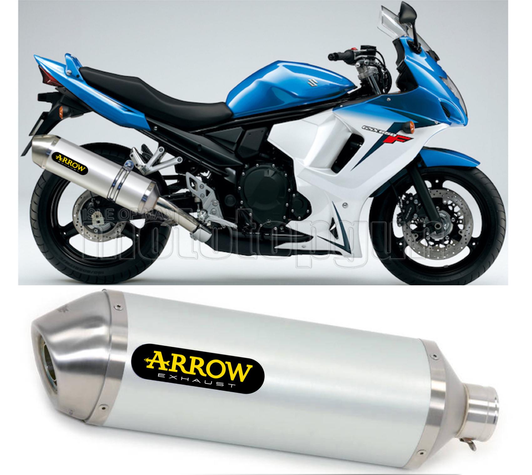 SCARICO OMOLOGATO CATALIZZATO ARROW RACE-TECH IN ALLUMINIO CON FONDELLO IN INOX COMPATIBILE CON SUZUKI GSX 650 F 07/15