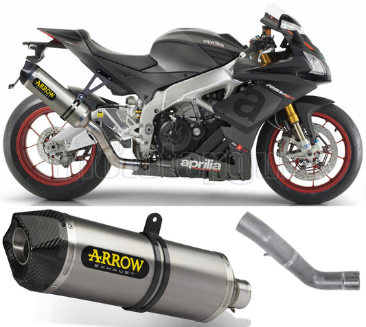 SCARICO COMPLETO OMOLOGATO OPEN ARROW RACE-TECH IN TITANIO CON FONDELLO IN CARBY COMPATIBILE CON APRILIA RSV4 RSV-4 RR 15/16