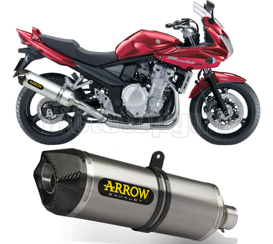 SCARICO OMOLOGATO CATALIZZATO ARROW RACE-TECH IN TITANIO CON FONDELLO IN CARBY COMPATIBILE CON SUZUKI GSF 650 BANDIT 07/13