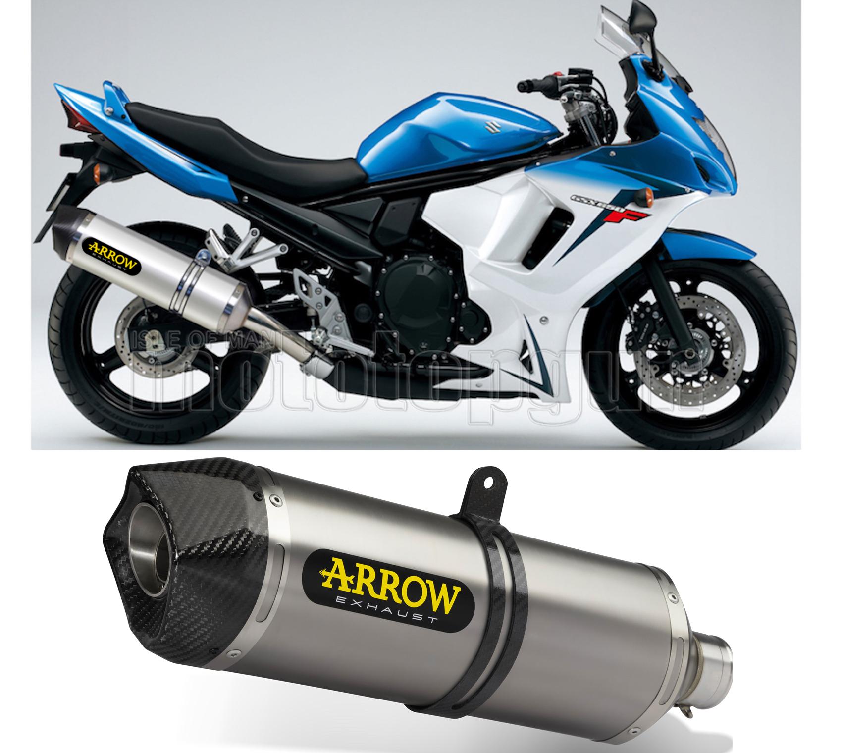 SCARICO OMOLOGATO CATALIZZATO ARROW RACE-TECH IN TITANIO CON FONDELLO IN CARBY COMPATIBILE CON SUZUKI GSX 650 F 07/15