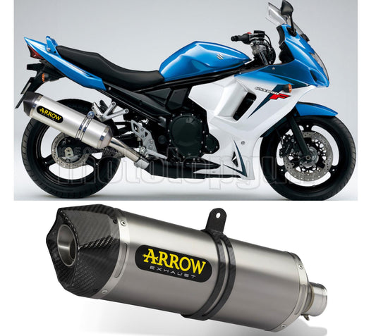 SCARICO OMOLOGATO CATALIZZATO ARROW RACE-TECH IN TITANIO CON FONDELLO IN CARBY COMPATIBILE CON SUZUKI GSX 650 F 07/15