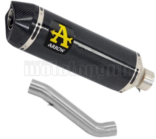 SCARICO OMOLOGATO OPEN ARROW RACE-TECH IN CARBONIO CON FONDELLO IN CARBY COMPATIBILE CON APRILIA RSV 1100 FACTORY 19/20