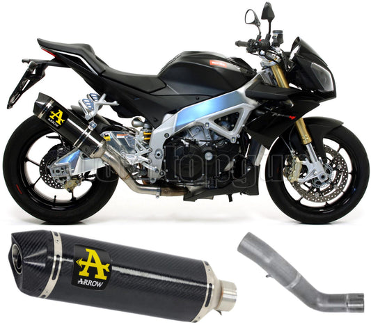SCARICO COMPLETO OMOLOGATO OPEN ARROW RACE-TECH IN CARBONIO CON FONDELLO IN CARBY COMPATIBILE CON APRILIA TUONO V4-R 11/15
