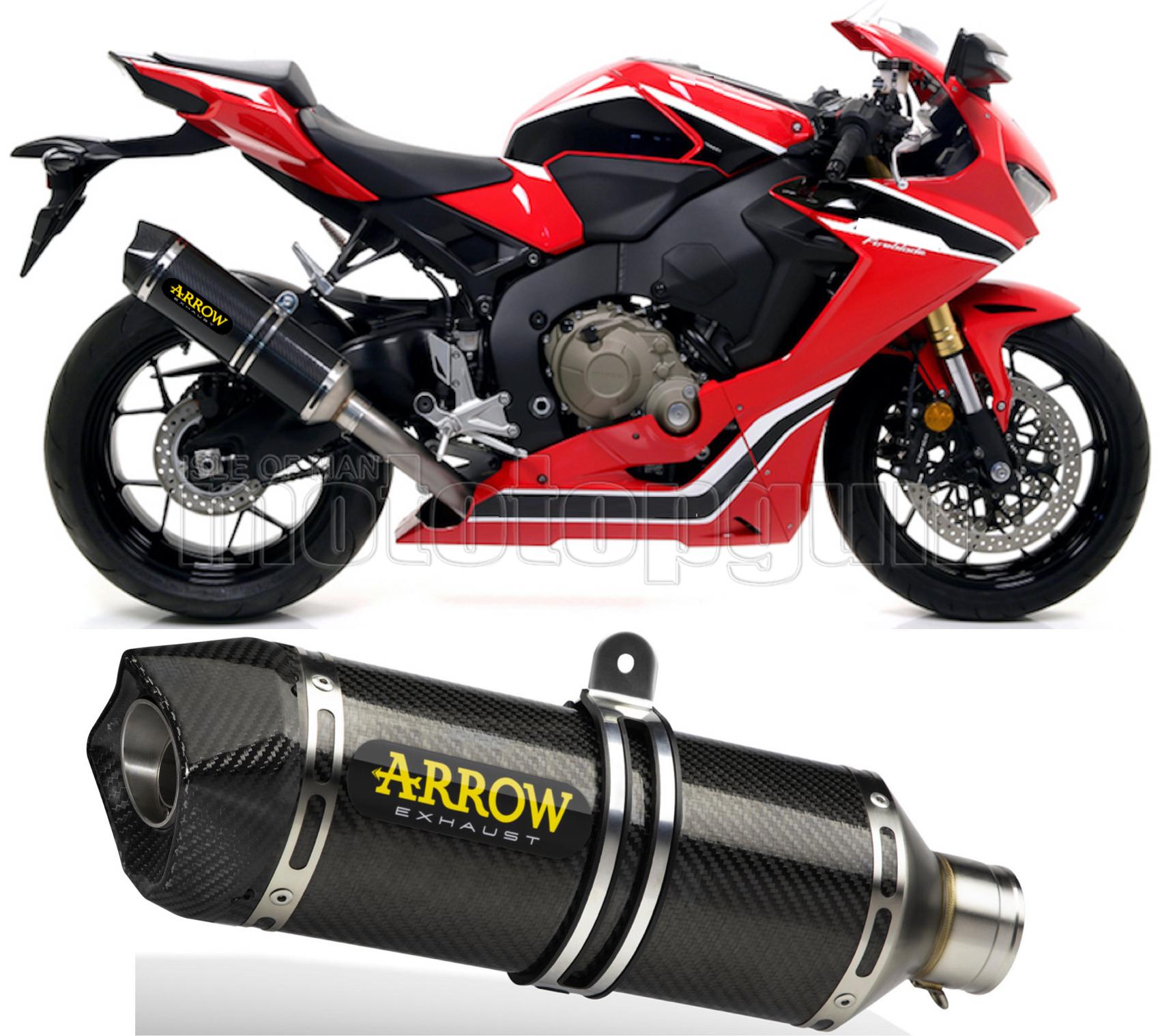 SCARICO OMOLOGATO ARROW RACE-TECH IN CARBONIO CON FONDELLO IN CARBY COMPATIBILE CON HONDA CBR 1000 RR 17/19