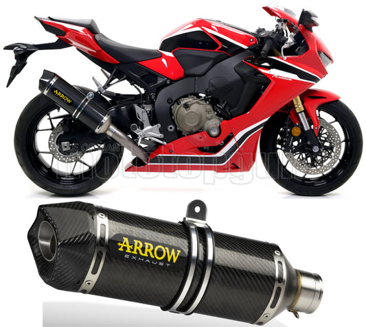 SCARICO OMOLOGATO ARROW RACE-TECH IN CARBONIO CON FONDELLO IN CARBY COMPATIBILE CON HONDA CBR 1000 RR 17/19